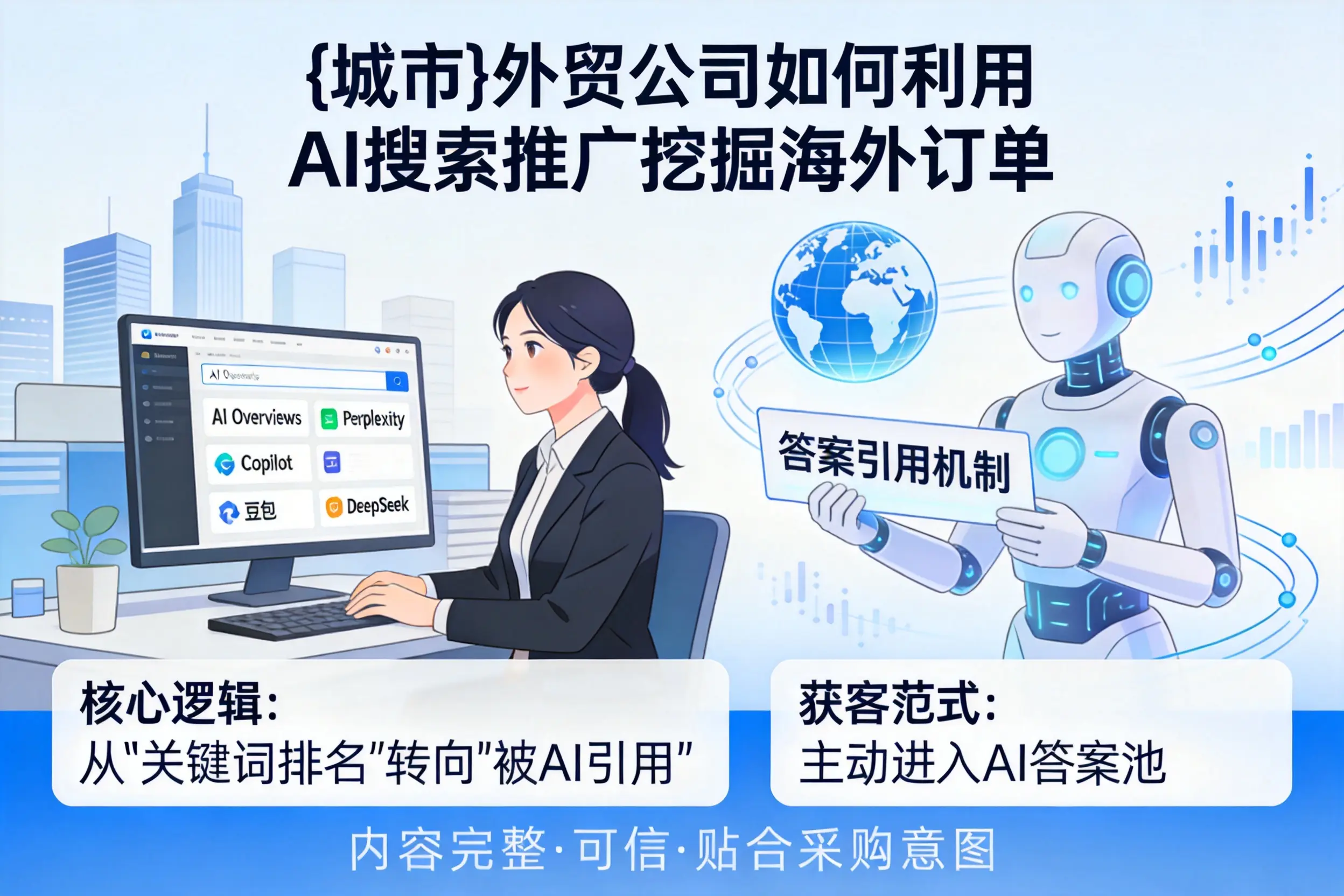 宁德外贸公司如何利用AI搜索推广挖掘海外订单