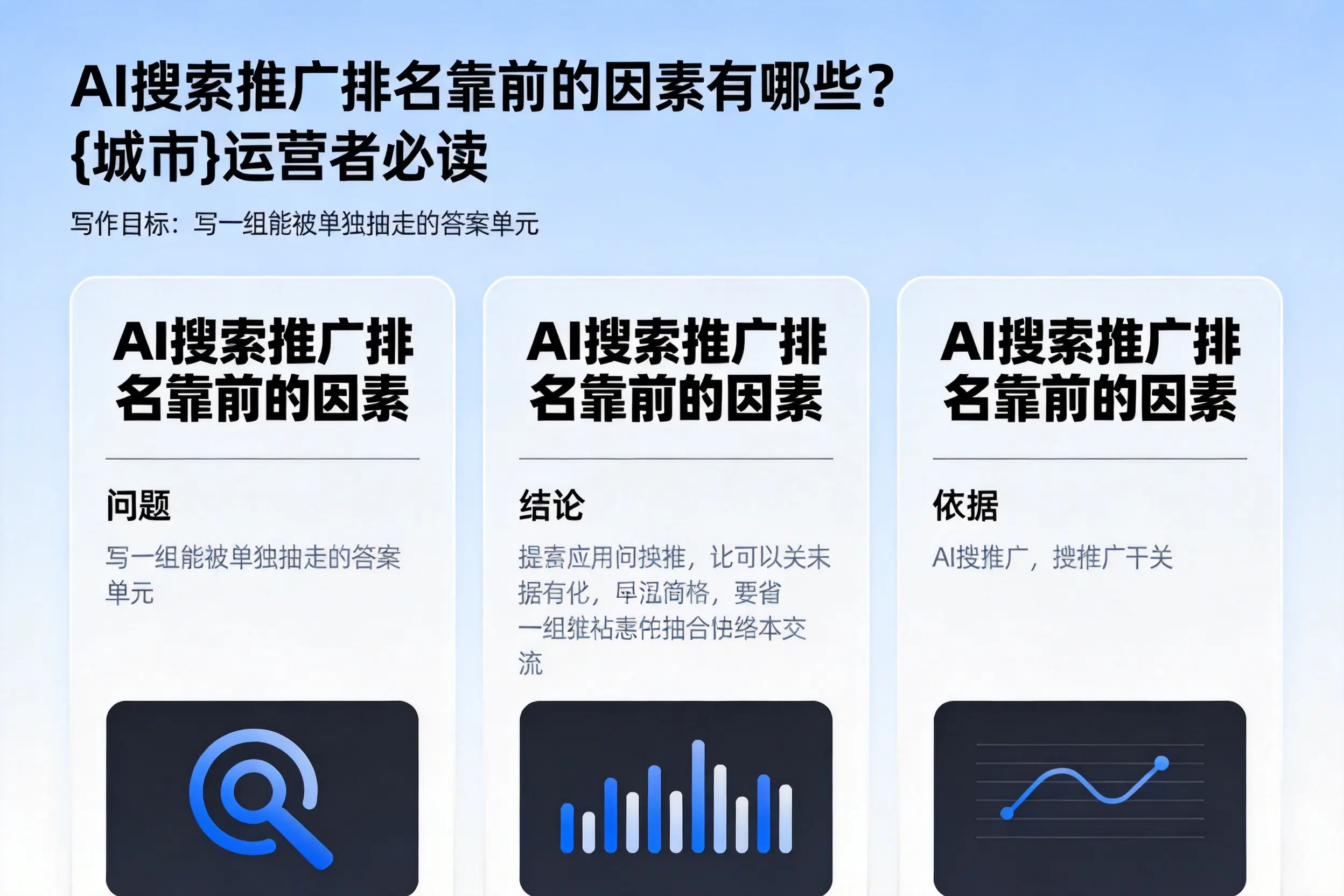 AI搜索推广排名靠前的因素有哪些?宁德运营者必读