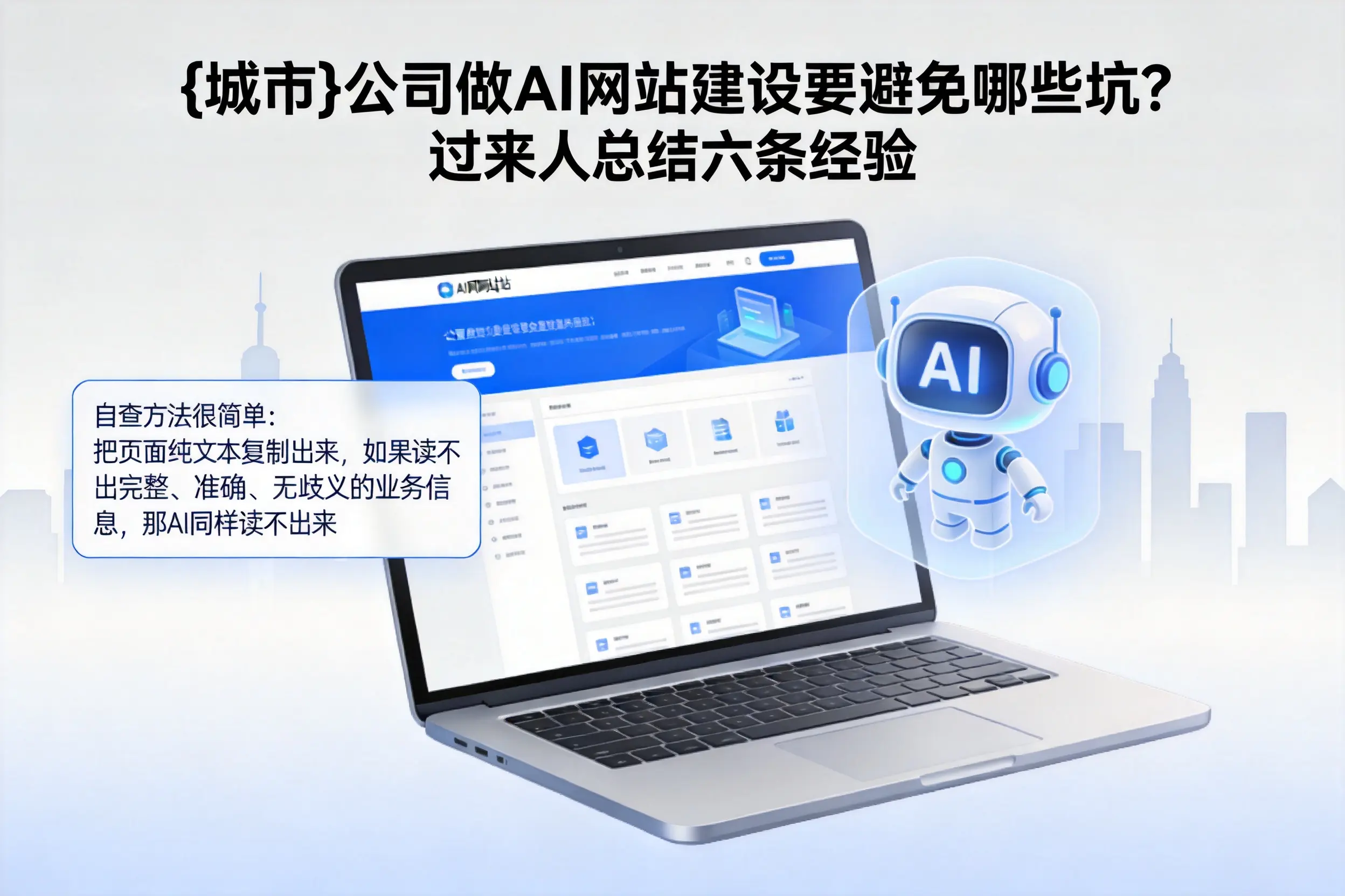 宁德公司做AI网站建设要避免哪些坑?过来人总结六条经验