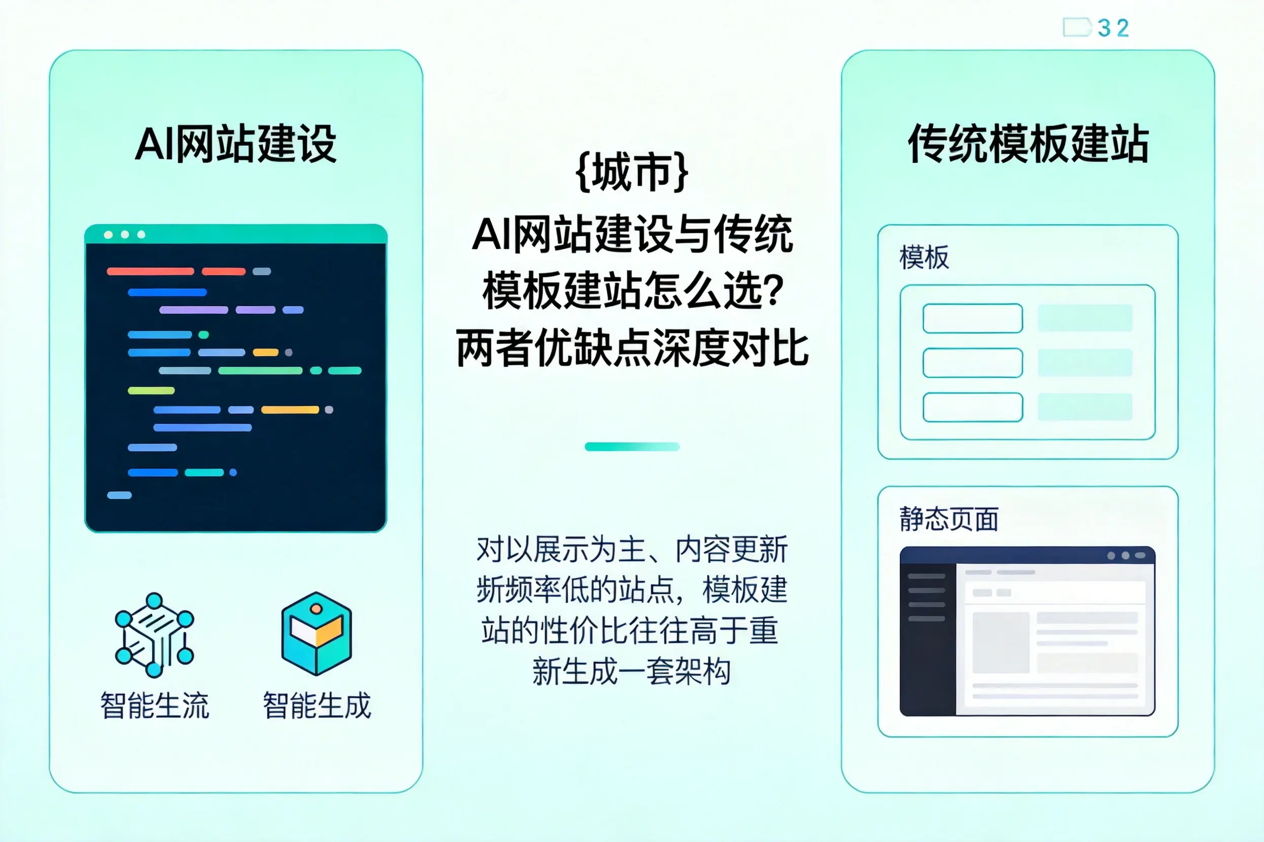 宁德AI网站建设与传统模板建站怎么选?两者优缺点深度对比