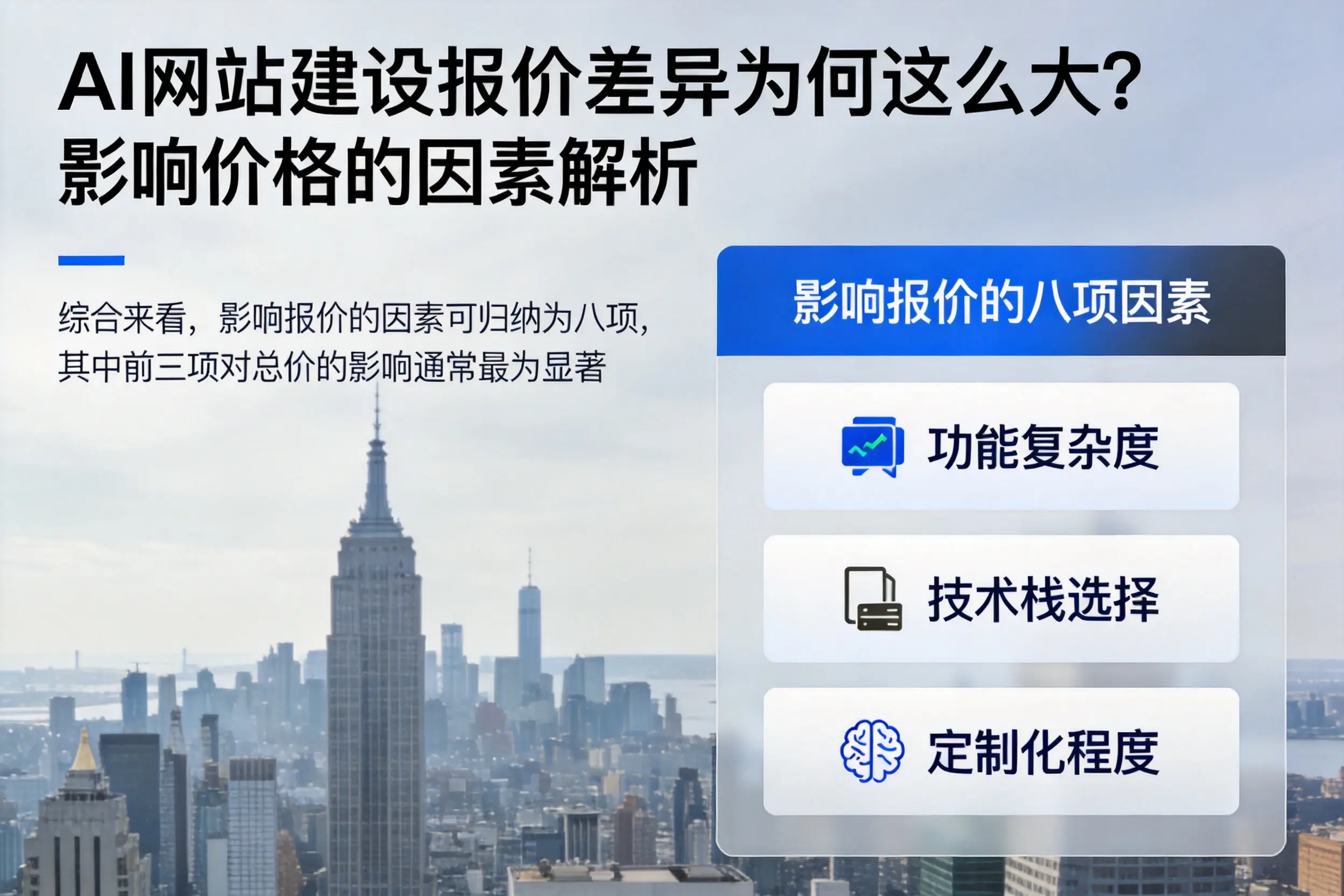 宁德AI网站建设报价差异为何这么大?影响价格的因素解析