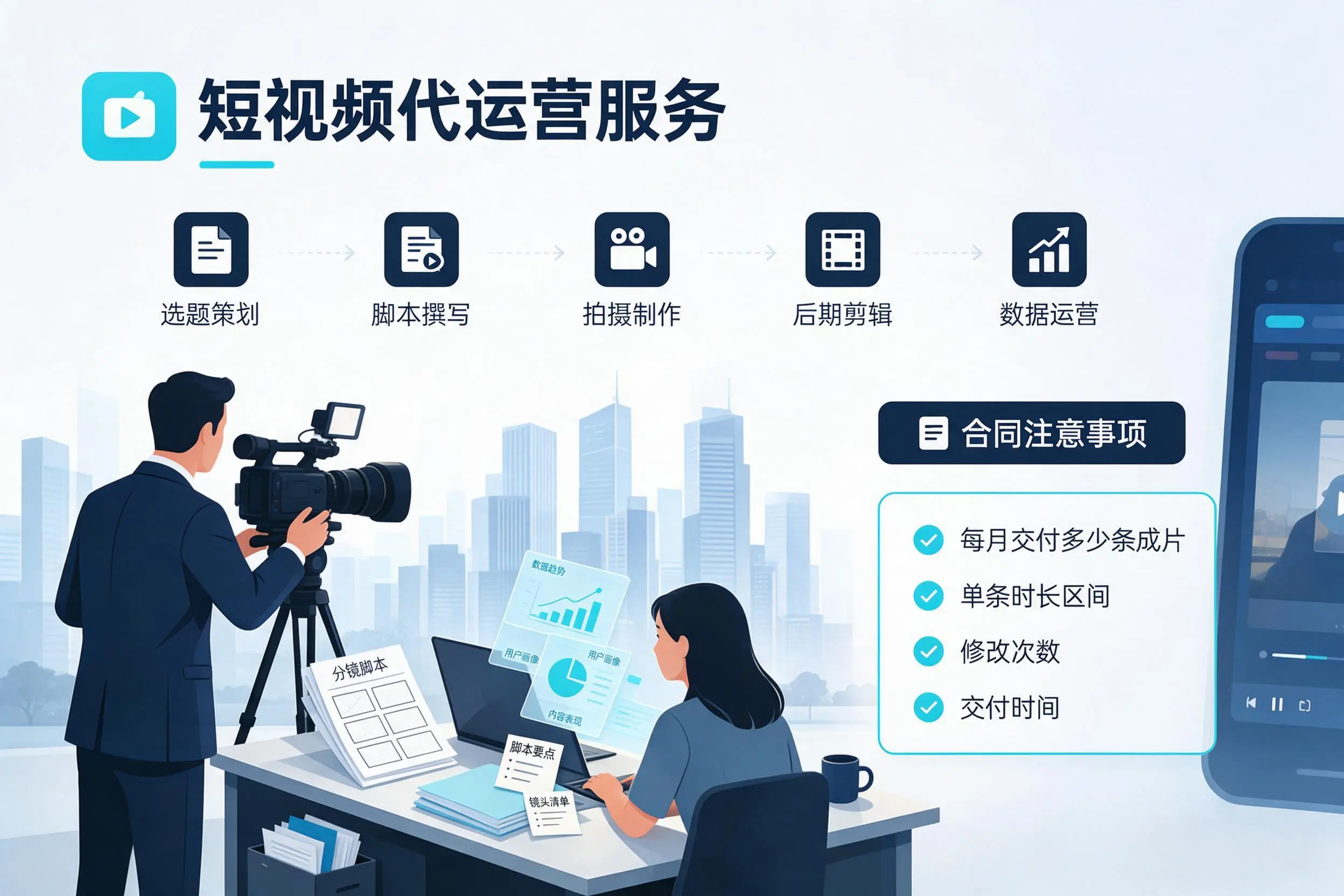 短视频代运营包含哪些服务?宁德企业常见问题科普
