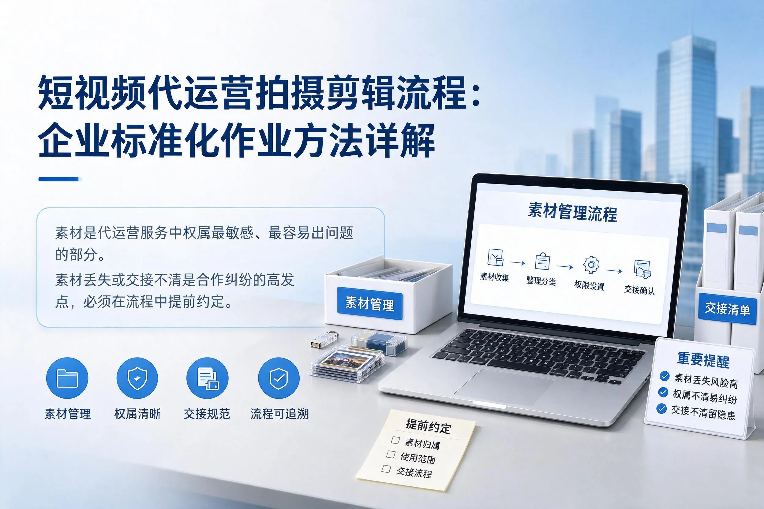 短视频代运营拍摄剪辑流程:宁德企业标准化作业方法详解