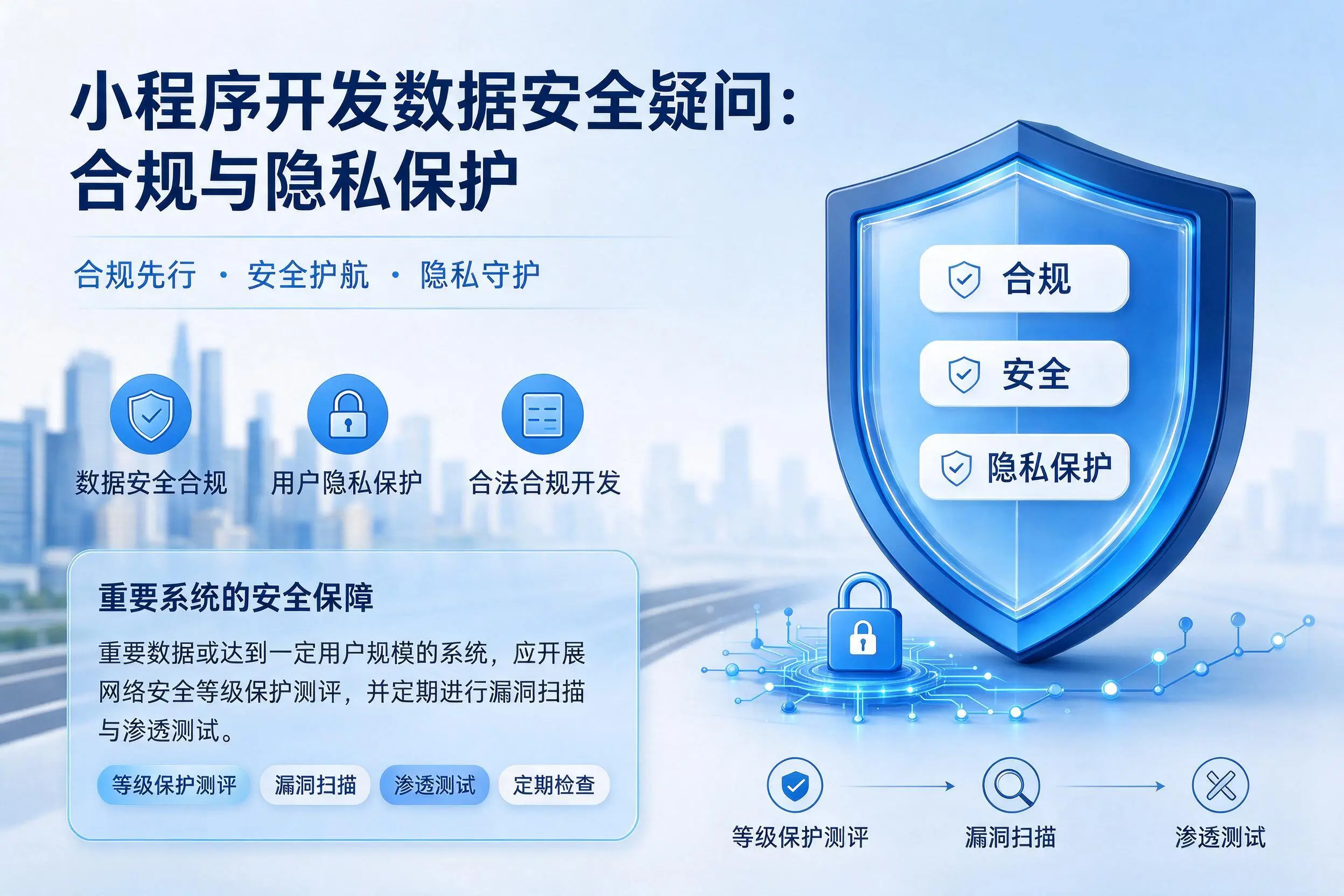 宁德小程序开发数据安全疑问：合规与隐私保护