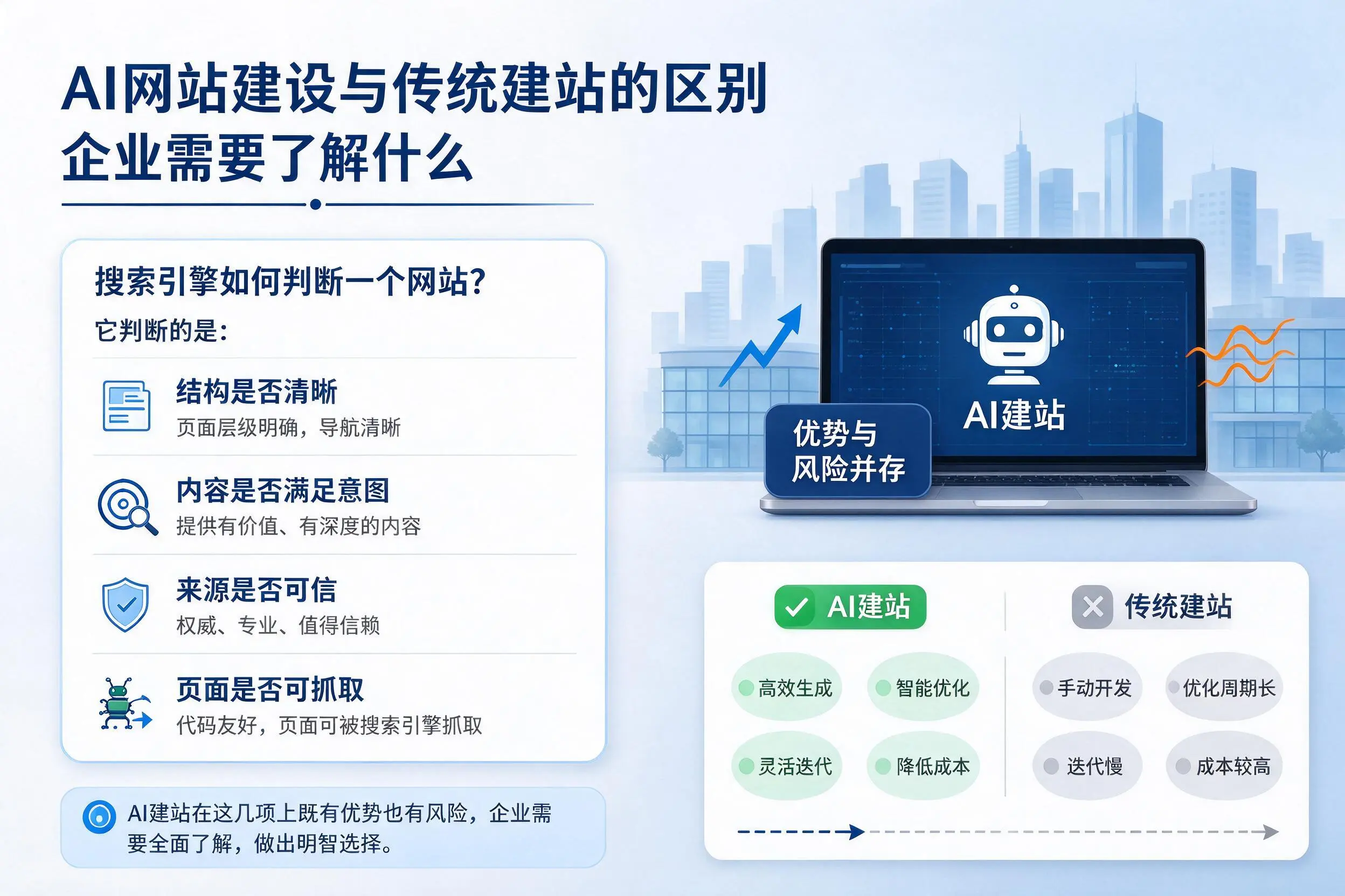 AI网站建设与传统建站的区别，宁德企业需要了解什么