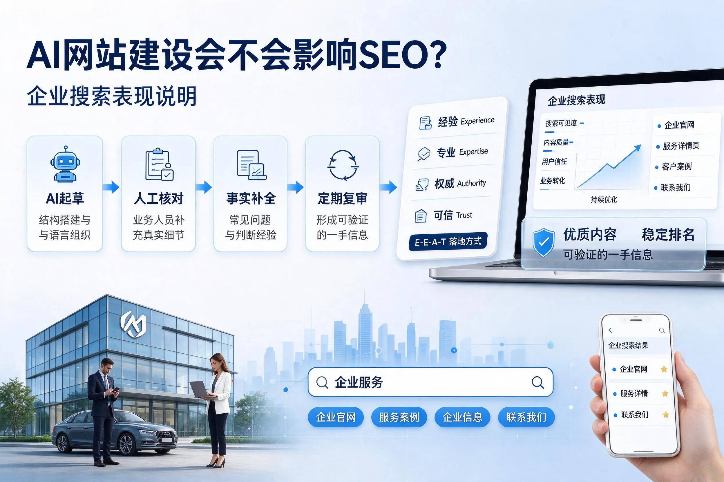 AI网站建设会不会影响SEO？宁德企业搜索表现说明