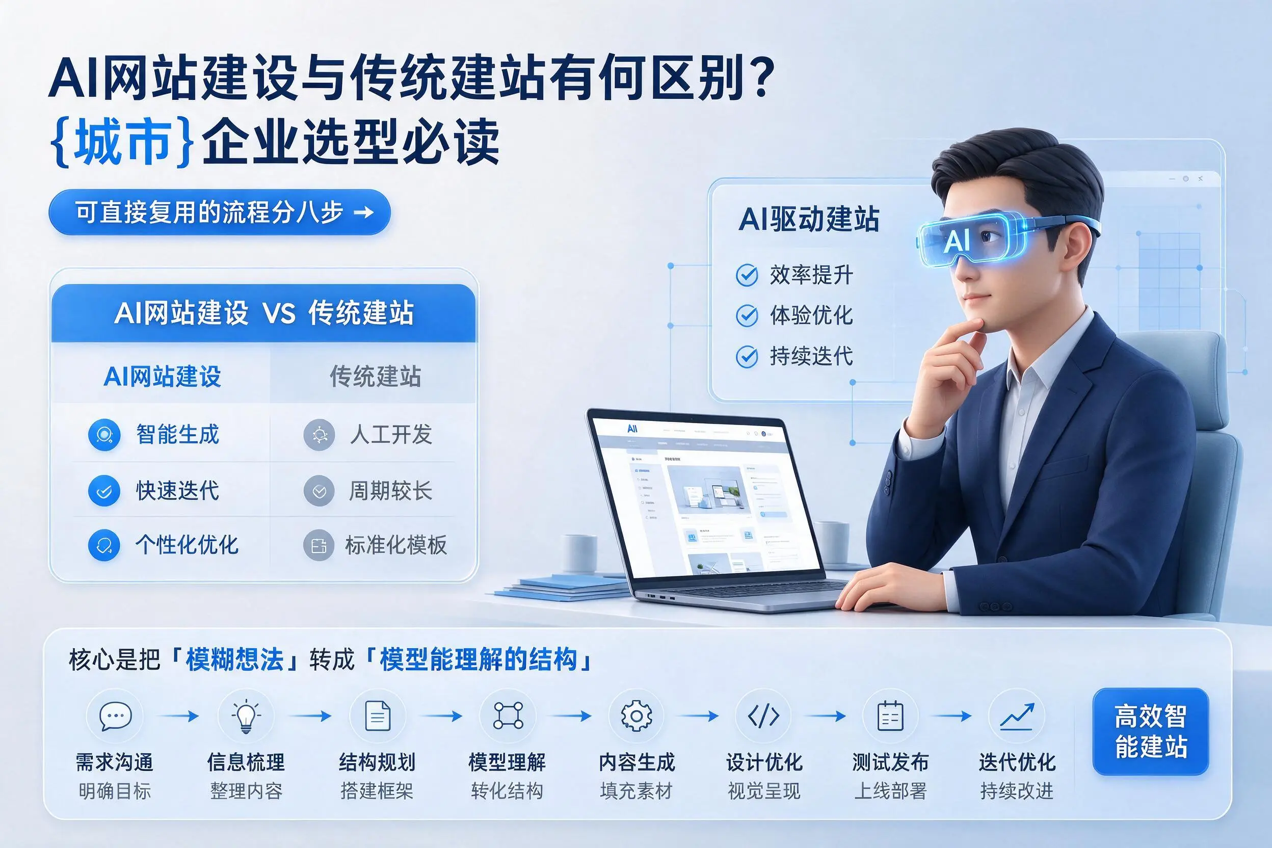 AI网站建设与传统建站有何区别？宁德企业选型必读