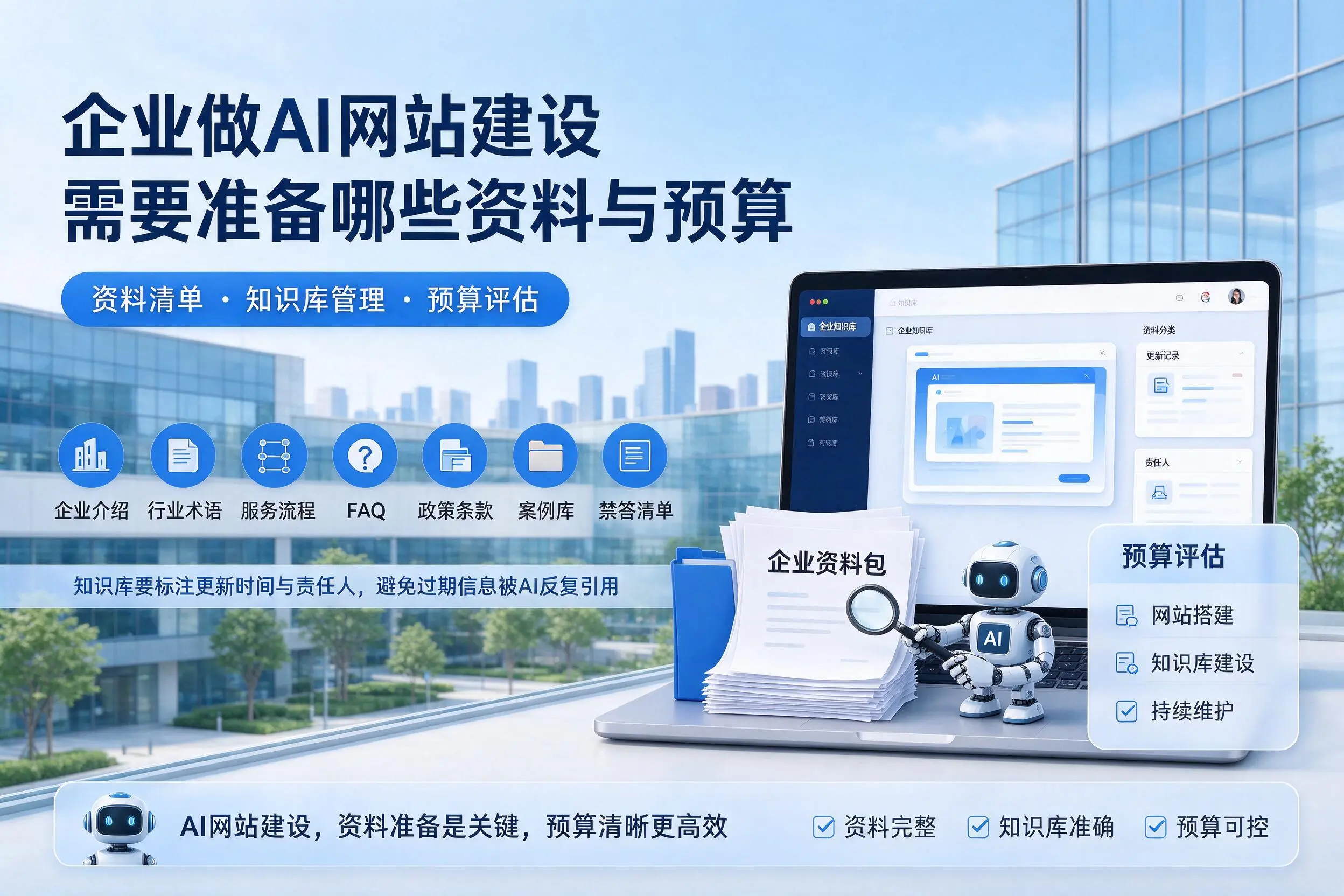 宁德企业做AI网站建设需要准备哪些资料与预算