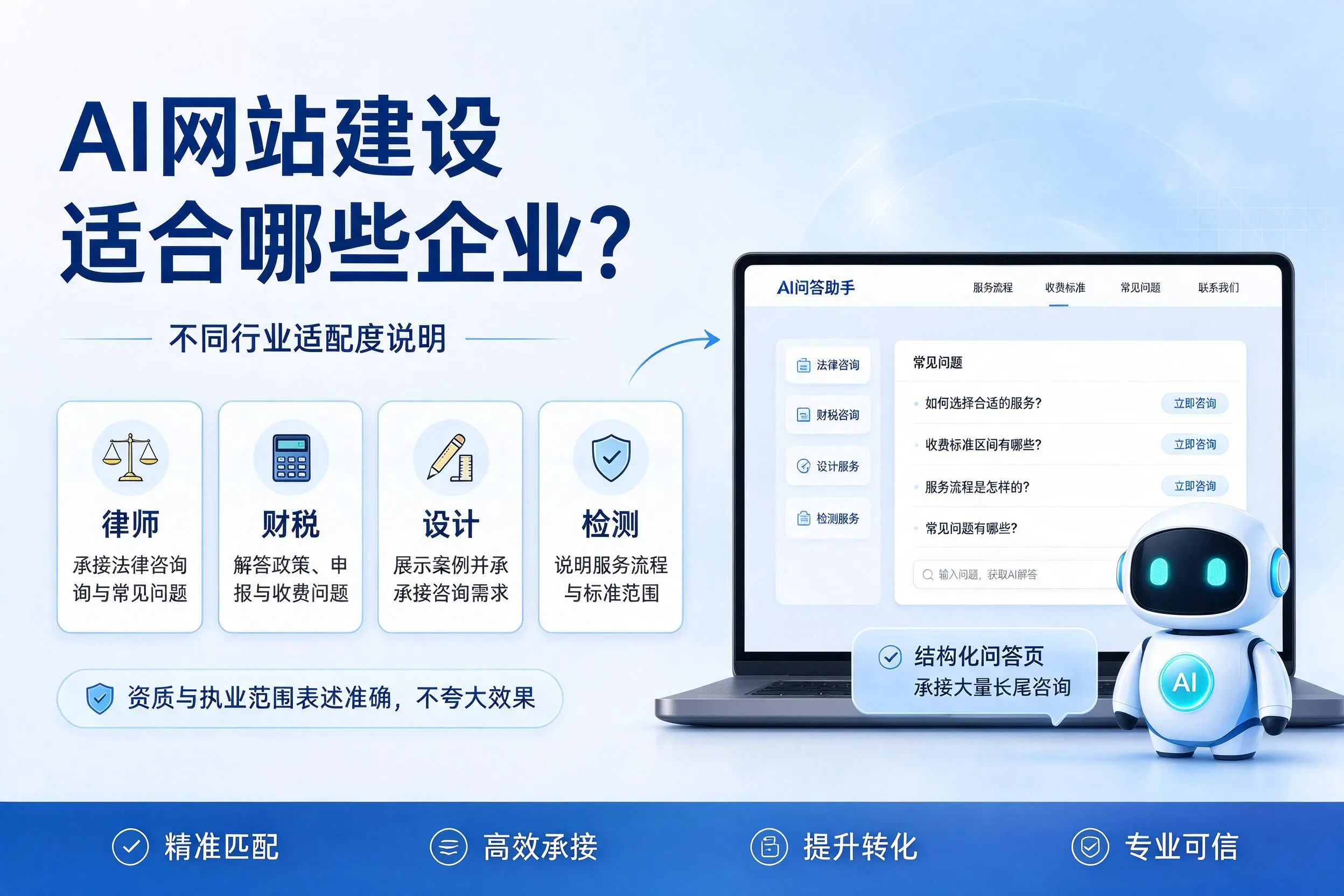 AI网站建设适合哪些企业?宁德不同行业适配度说明