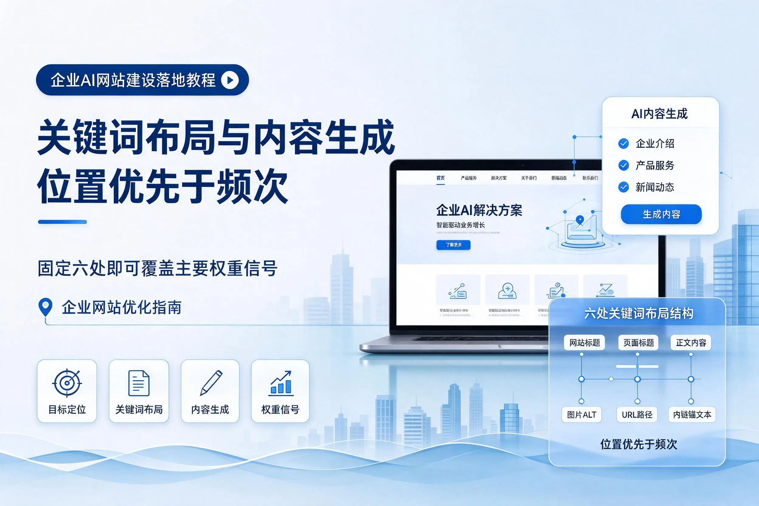 宁德企业AI网站建设落地教程:关键词布局与内容生成