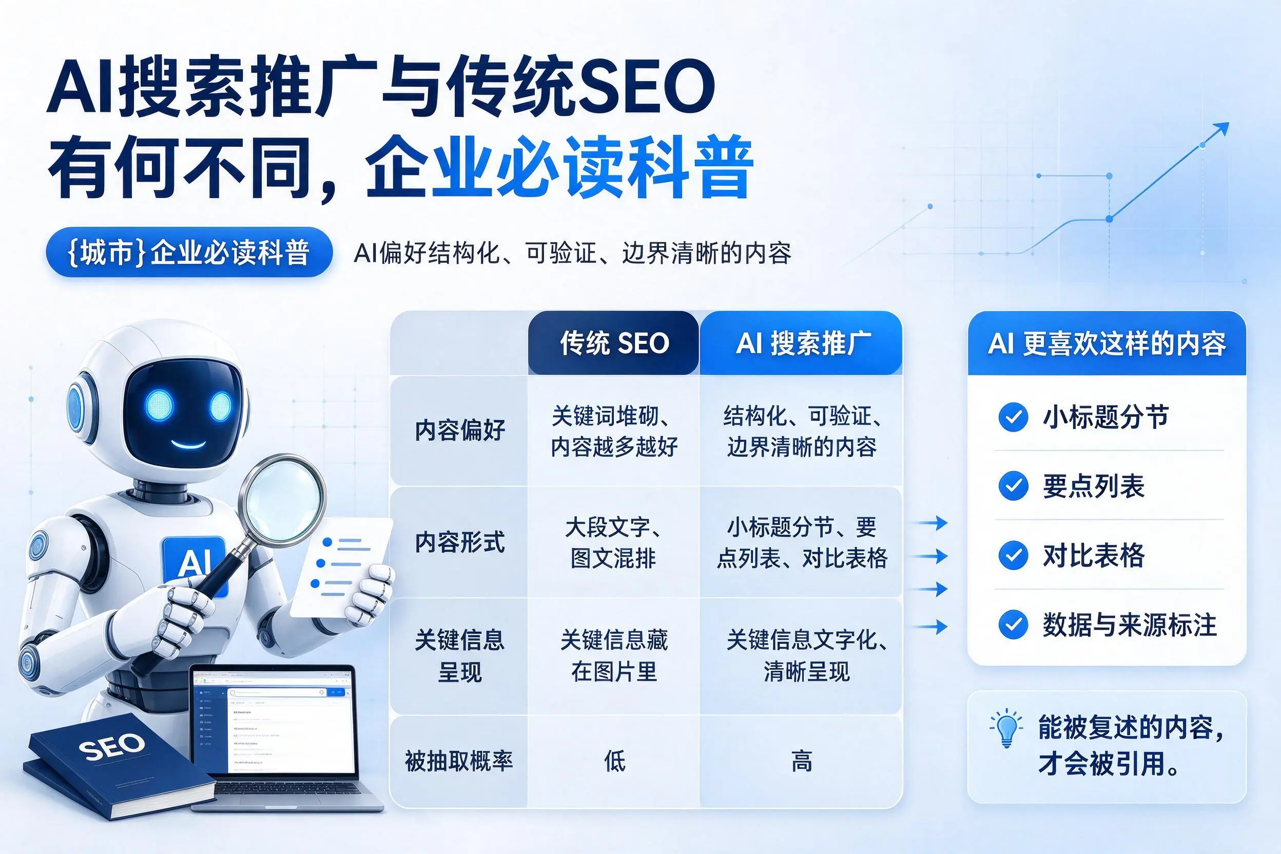 AI搜索推广与传统SEO有何不同,宁德企业必读科普