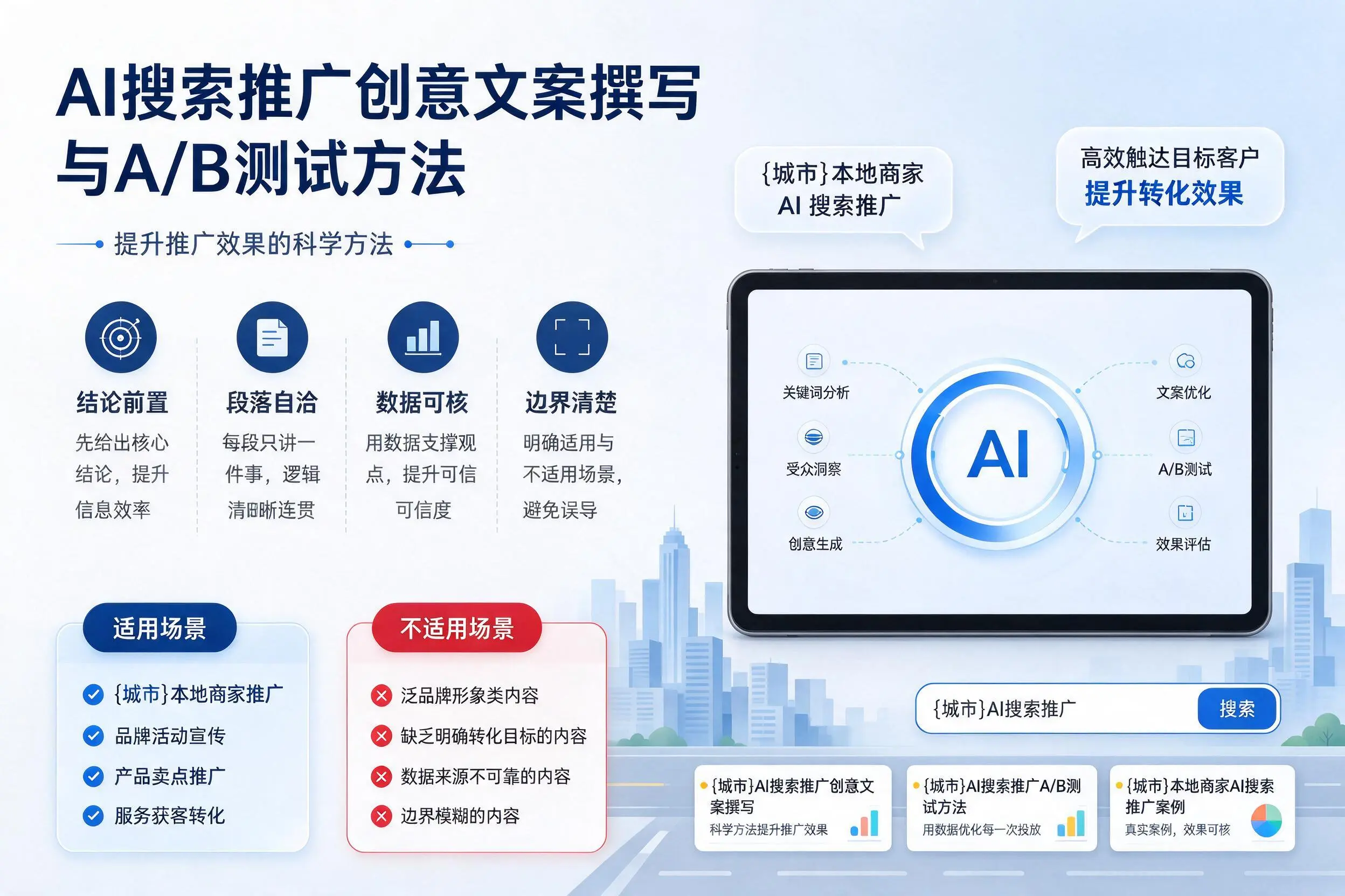 宁德AI搜索推广创意文案撰写与A/B测试方法